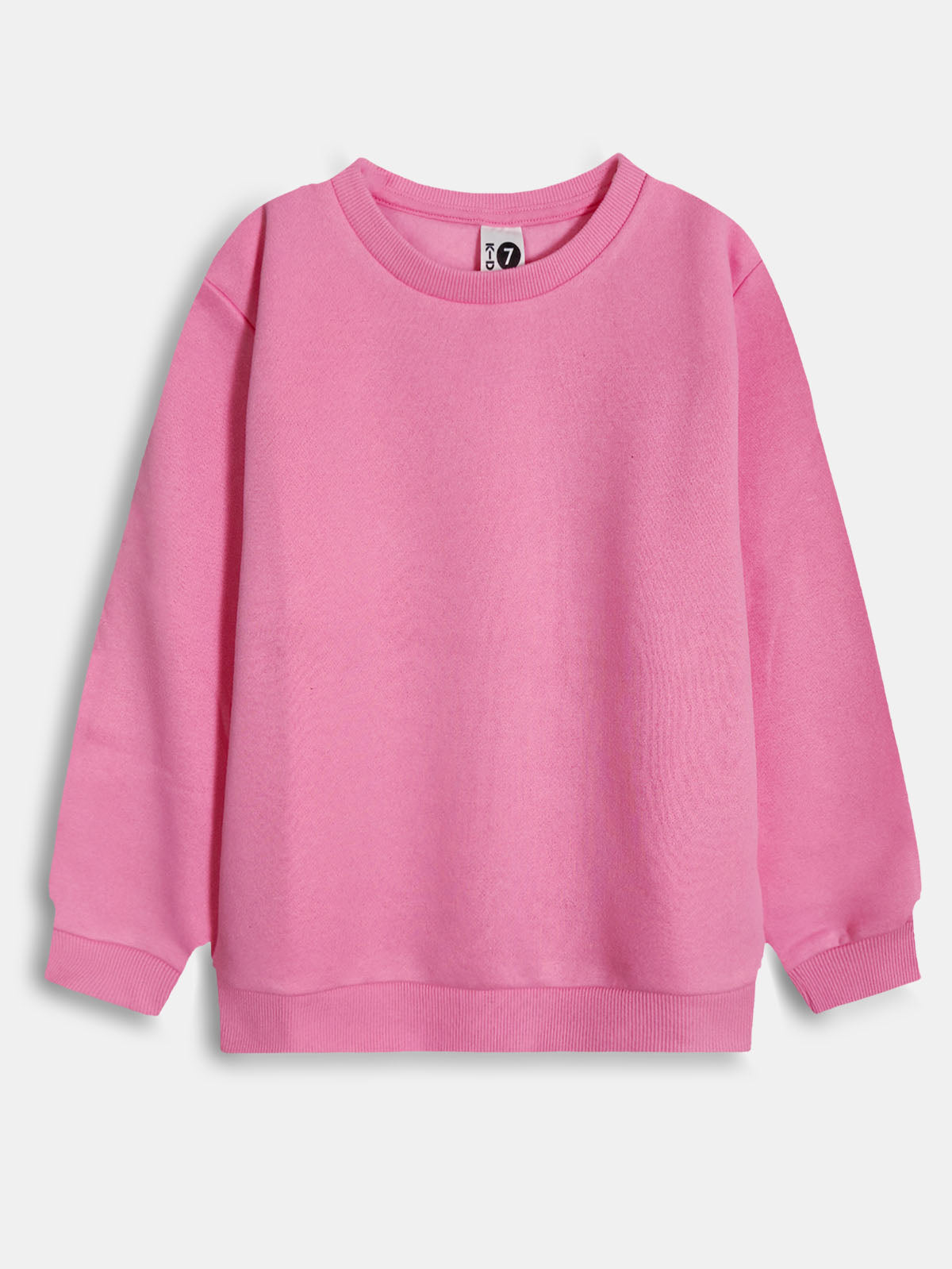 Girls Brushed Pink Pullover