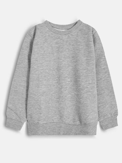 Girls Brushed Grey Pullover