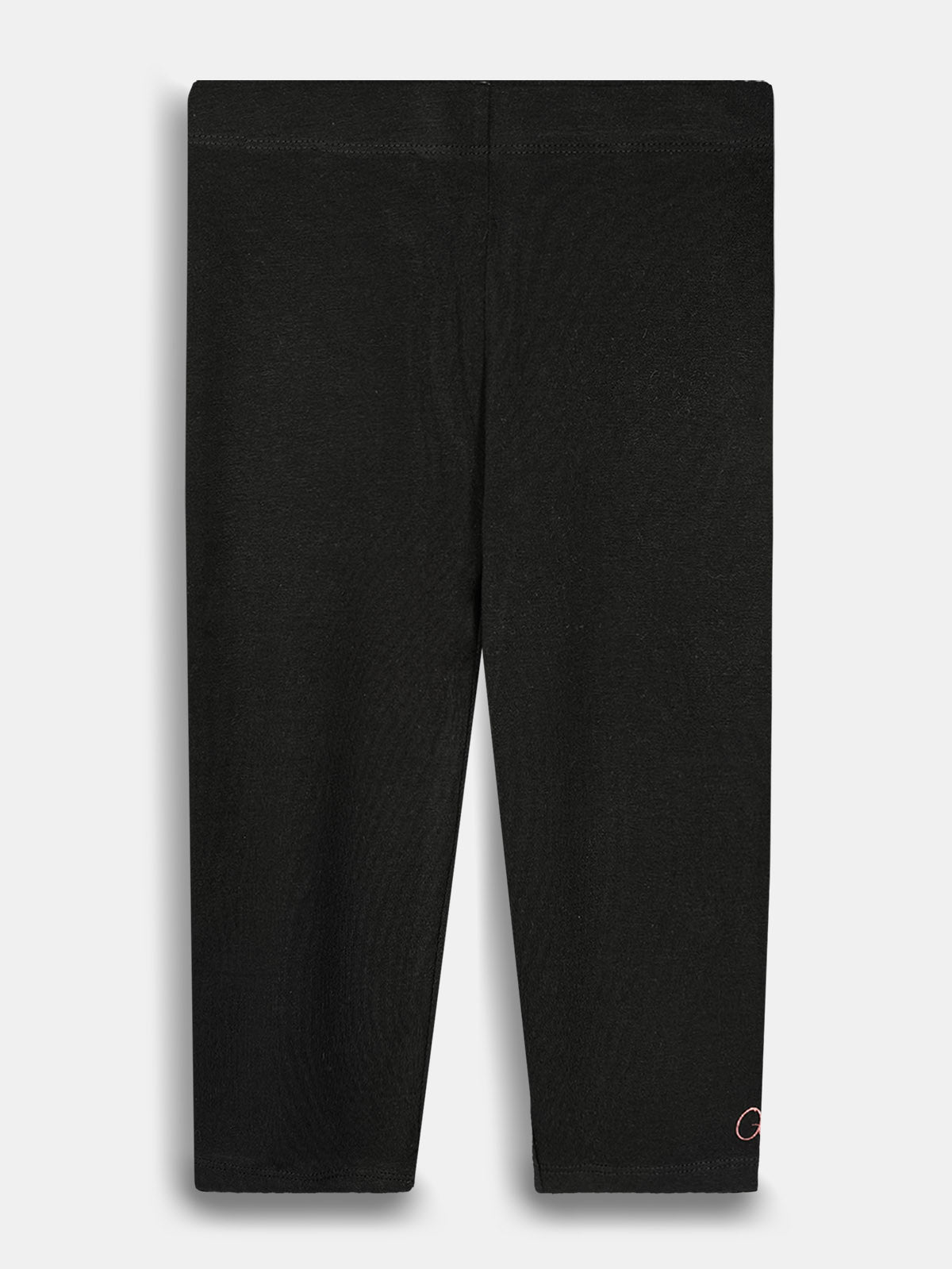 Girls Stretch Knit Black Capri