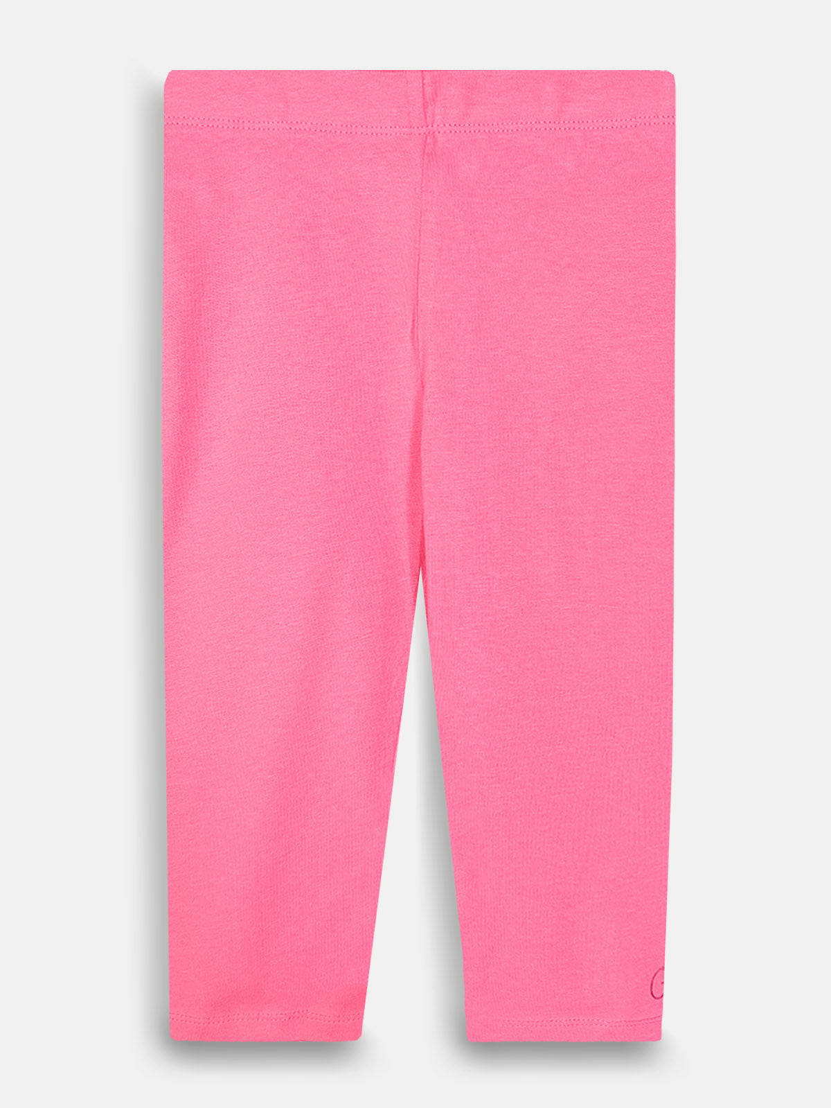 Girls Stretch Knit Dark Pink Capri