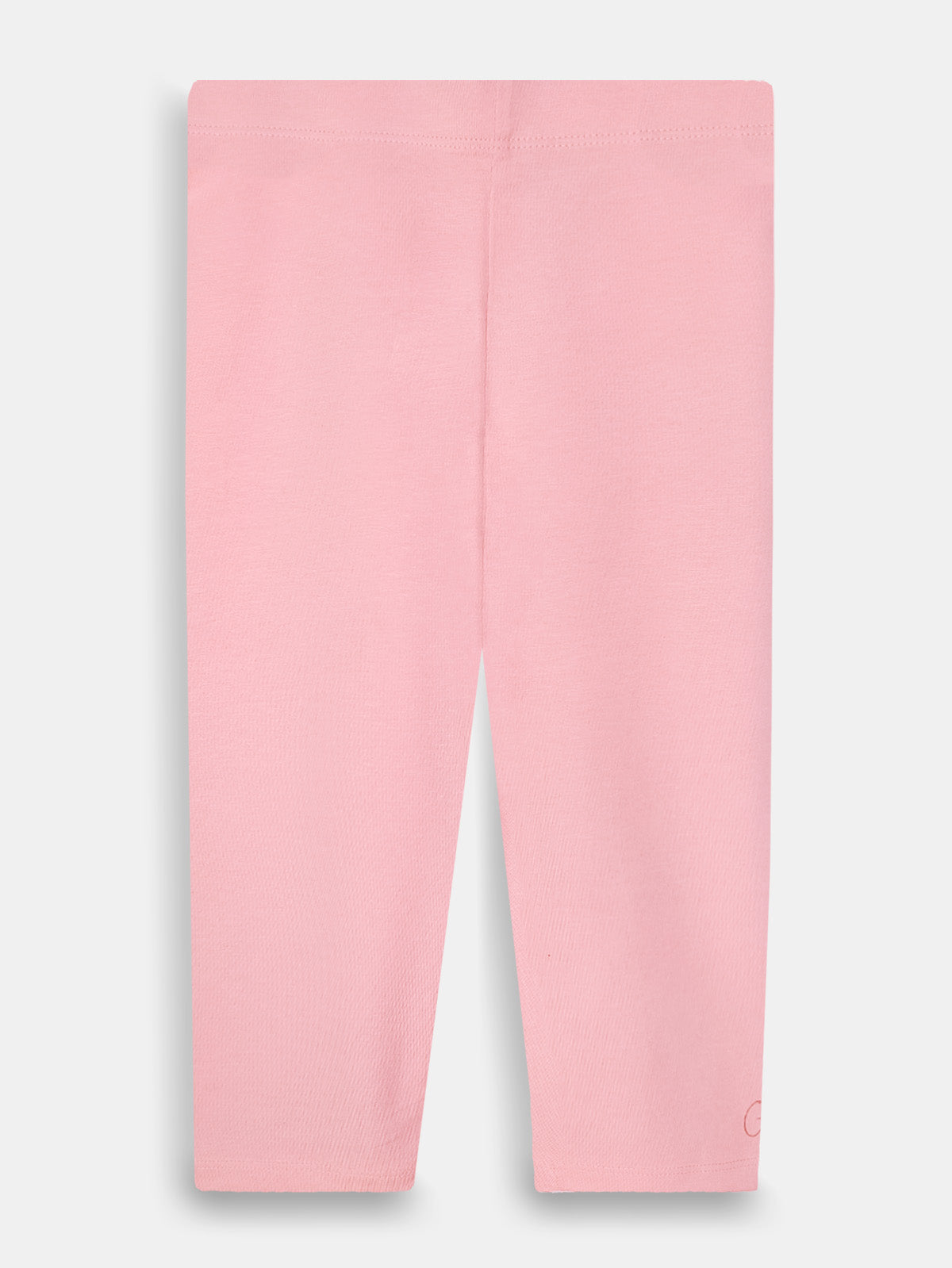 Girls Stretch Knit Pink Capri