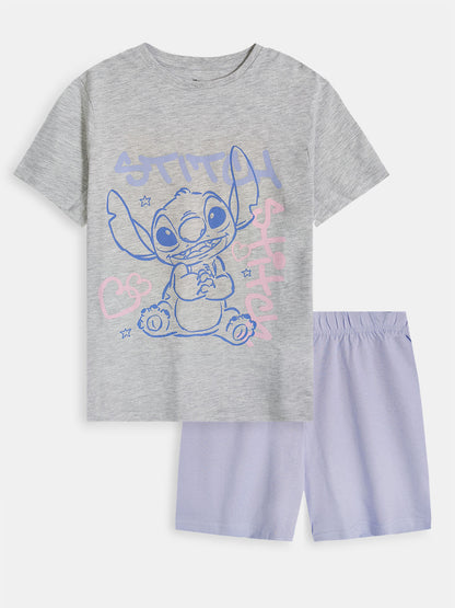 Girls Printed Short Pyjama Set