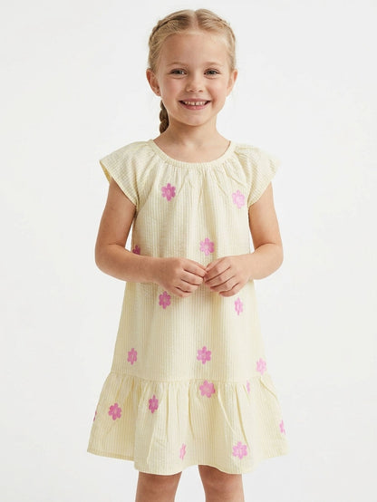 Girls Raglan Sleeve Woven Dress