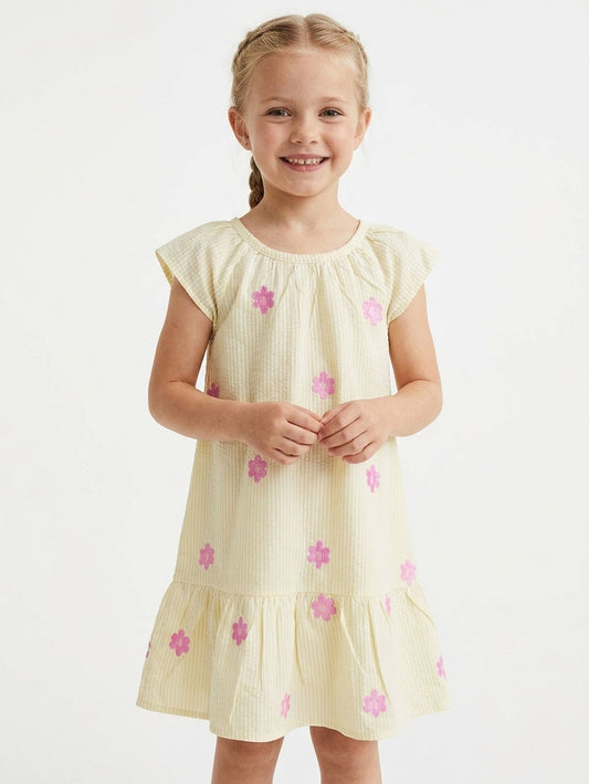 Girls Raglan Sleeve Woven Dress