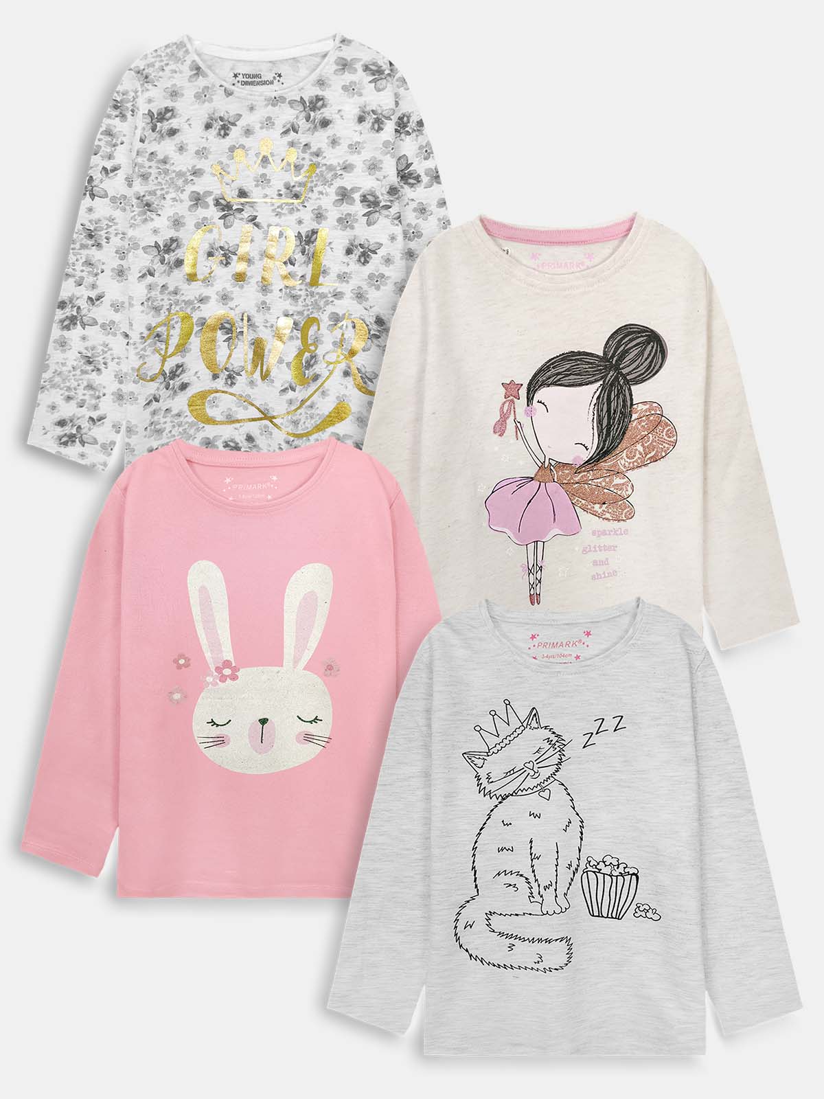 Girls Printed Long Sleeve T-Shrits