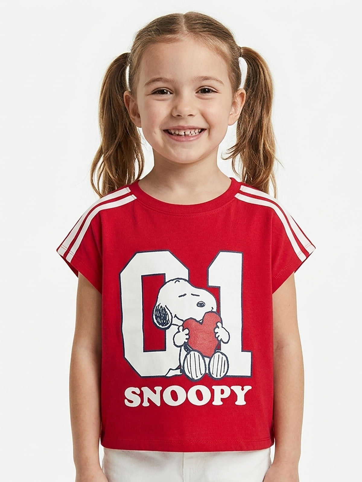 Older Girls Boxy Fit Stretch T-Shirt