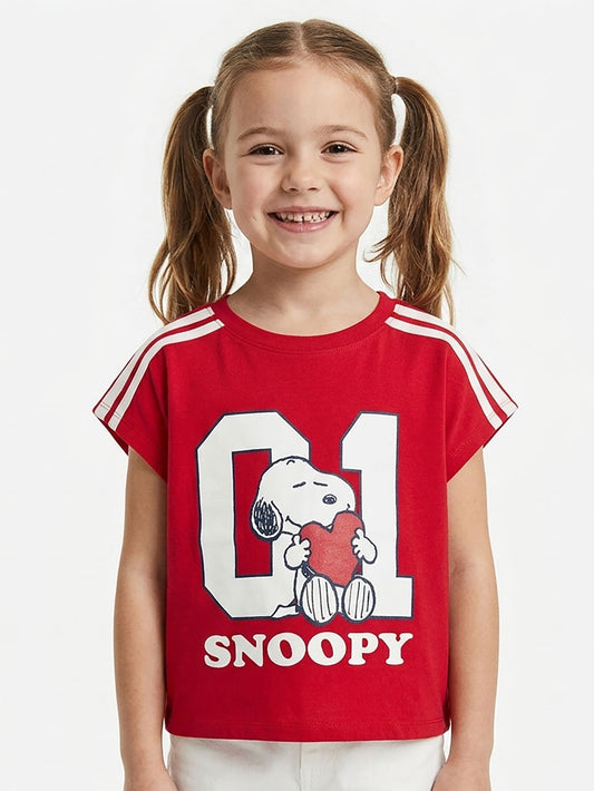 Older Girls Boxy Fit Stretch T-Shirt