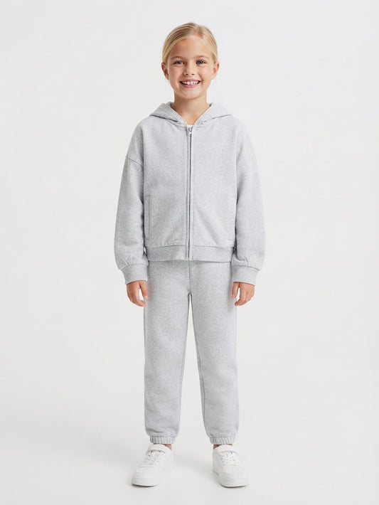 Girls Hooded Fullzipper Jogging Set