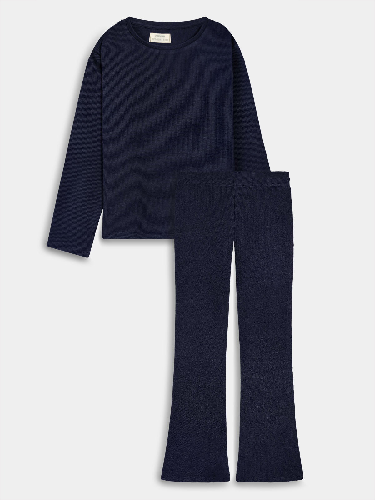 Girls Ribbed Co Ord Navy Sets