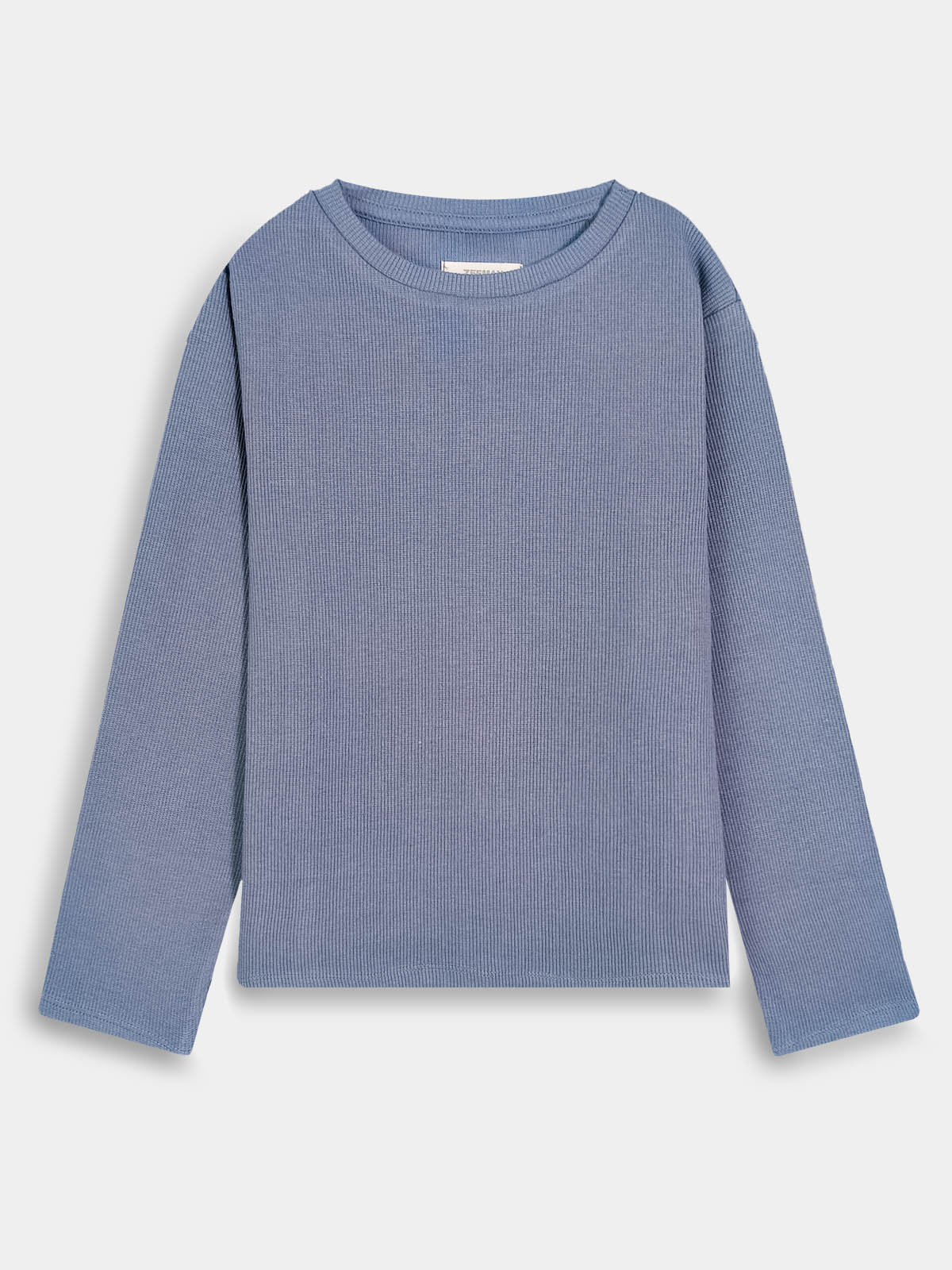 Girls Ribbed Co Ord Blue Sets