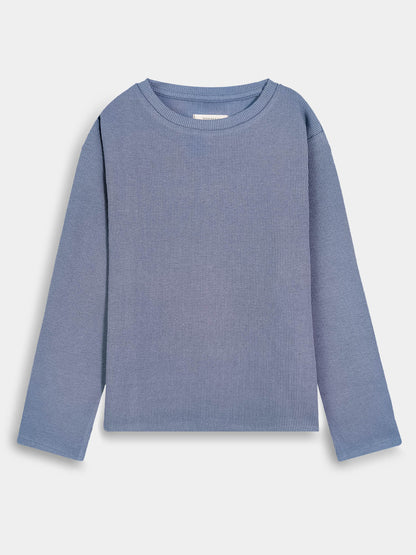 Girls Ribbed Co Ord Blue Sets