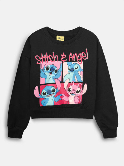 Girls Printed Brushed Pullover