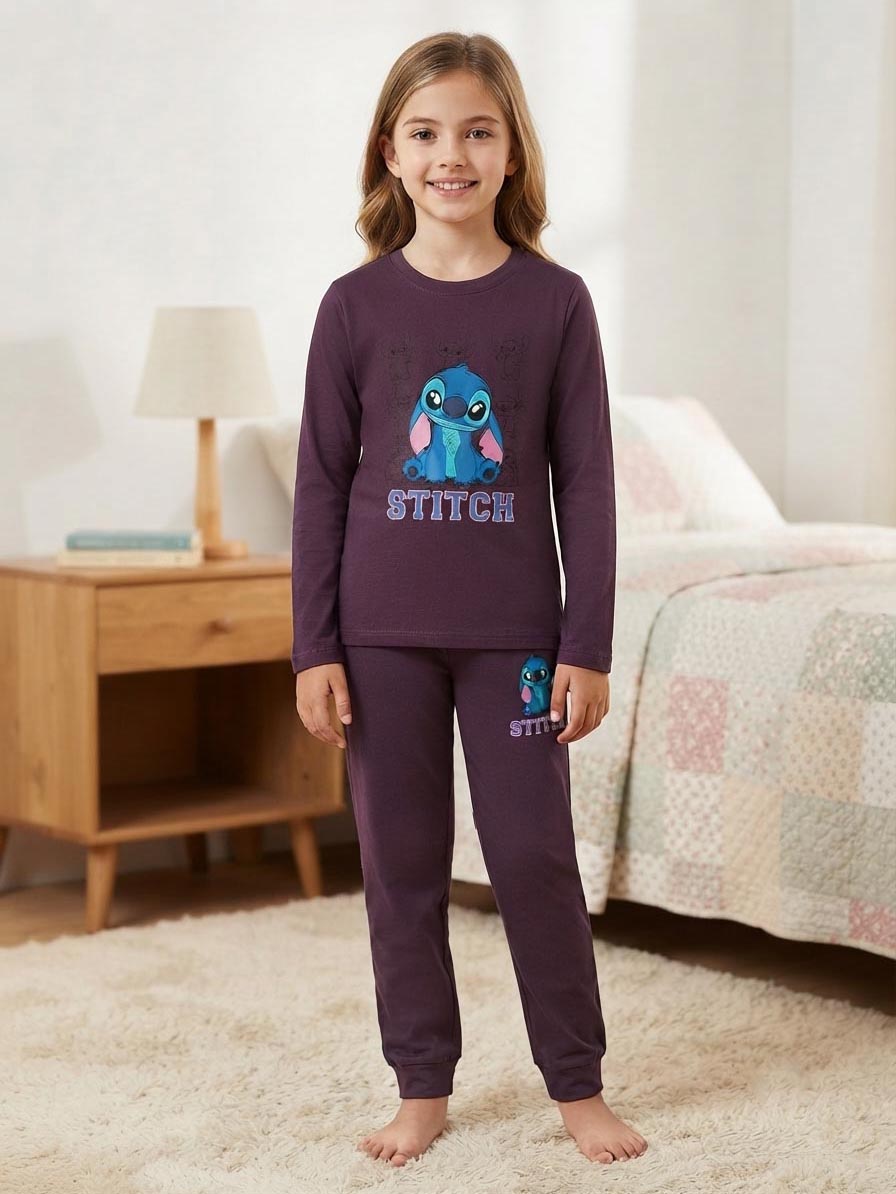 Girls Printed Pyjama Set