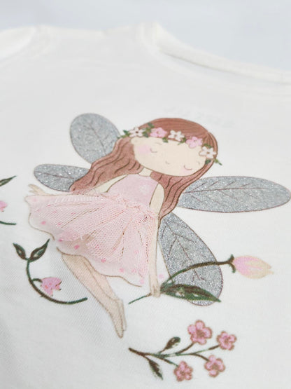 Baby Girls White Long Sleeve Top