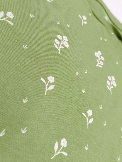 Baby Girls Long Sleeve Green Top