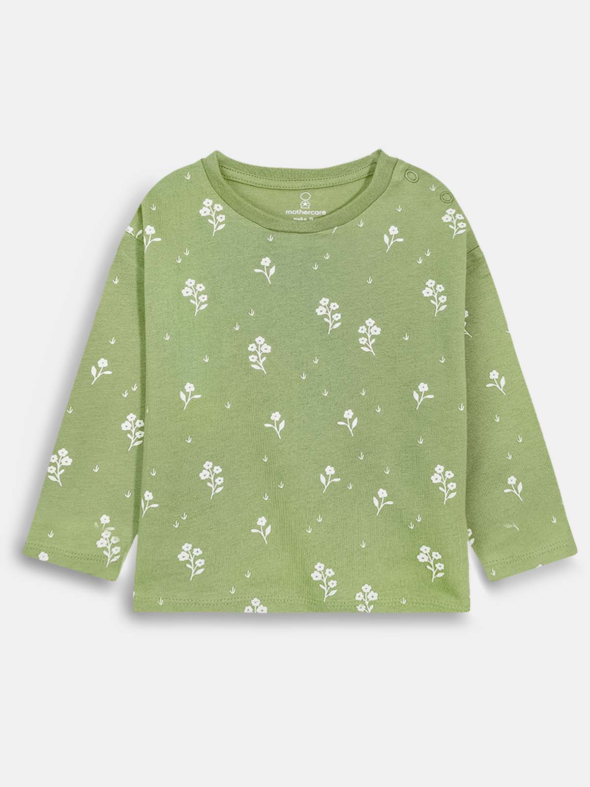 Baby Girls Long Sleeve Green Top