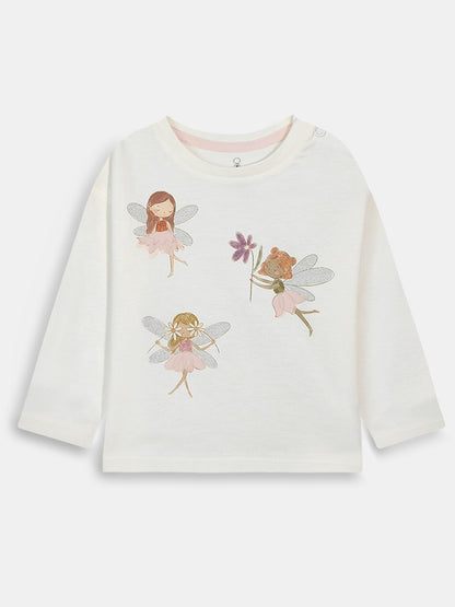 Baby Girls Long Sleeve White Top
