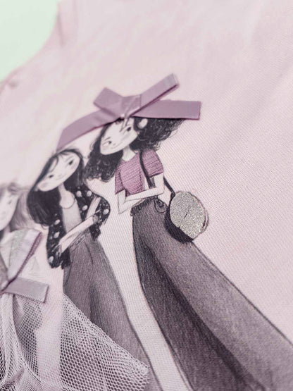 Girls Long Sleeve Pink Top