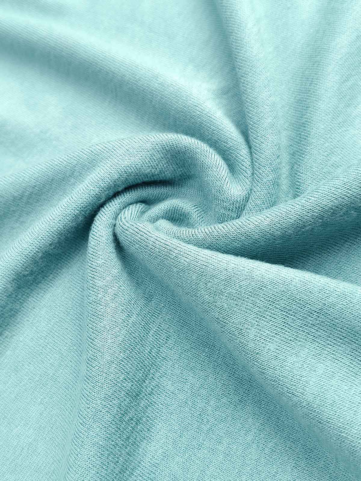 Girls Viscose Green Shorty Set