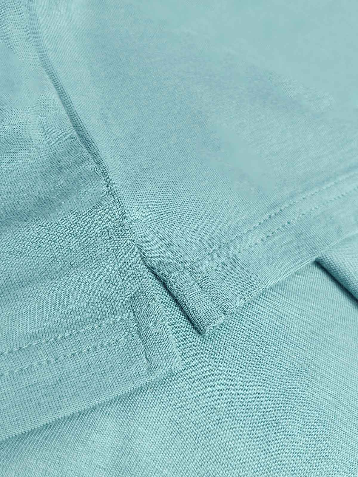 Girls Viscose Green Shorty Set