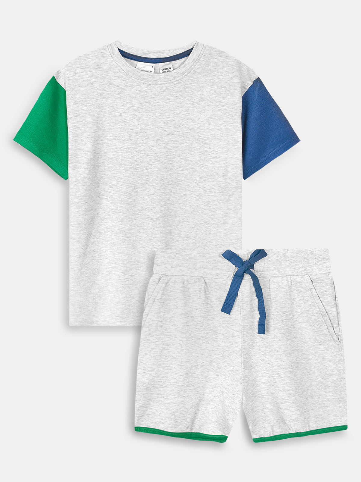 Girls Viscose Grey Shorty Set