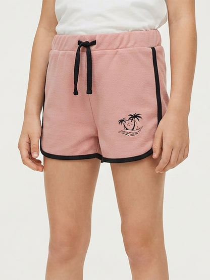 Girls French Terry Knit Dusty rose Shorts