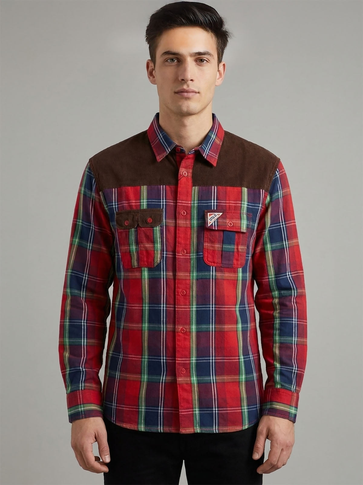 Mens Checked Woven Shirt