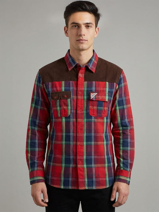 Mens Checked Woven Shirt