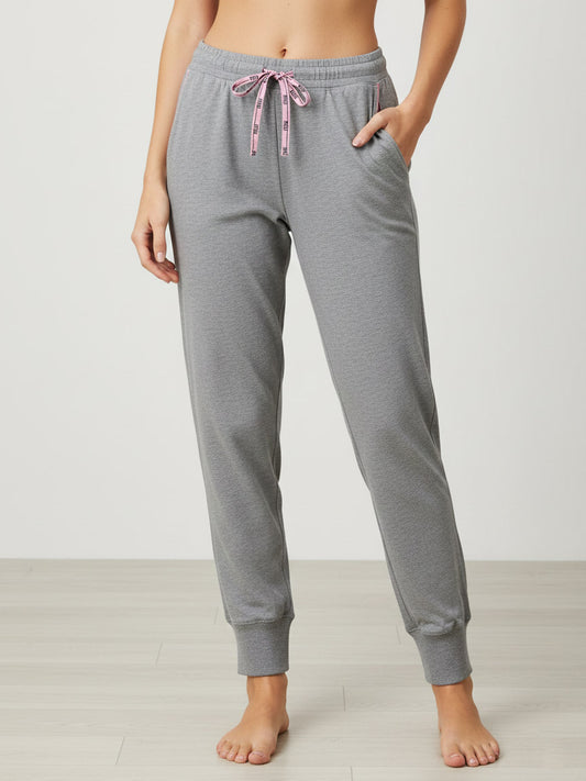 Ladies Grey Melange Lounge Pant