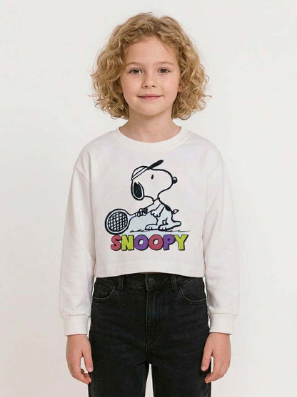Girls Cropped Sweatshirt