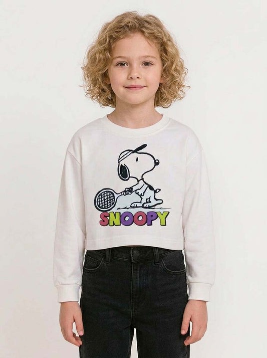 Girls Cropped Sweatshirt
