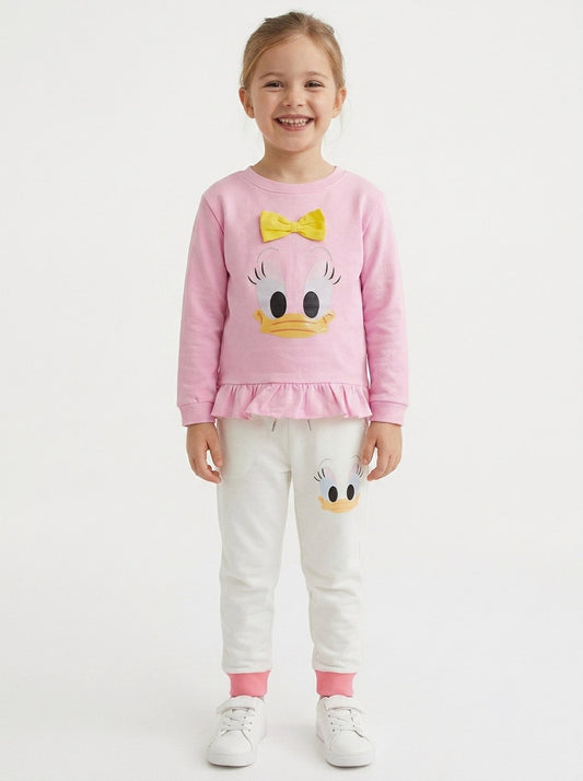 Girls Printed Jogging Set