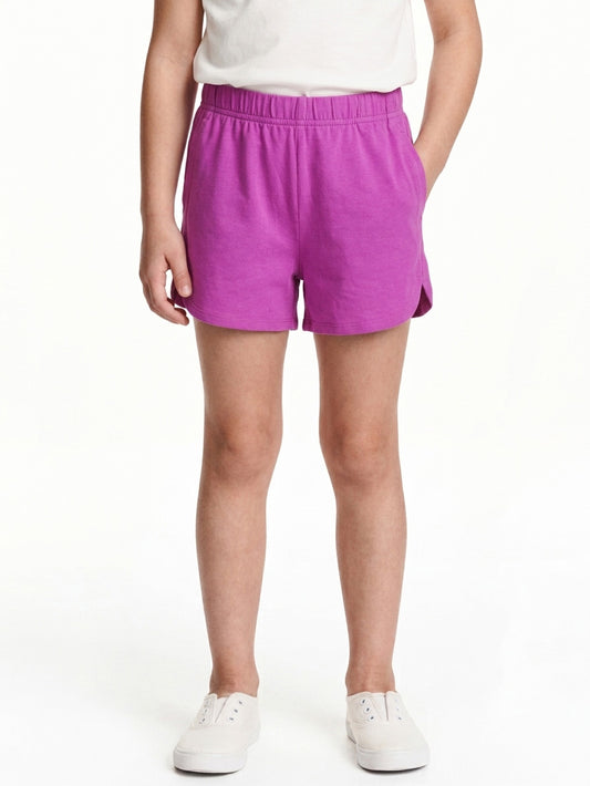 Girls Knit Violet Shorts