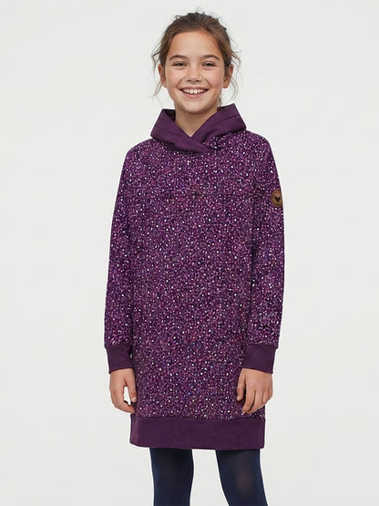Girls Cowl Neck Fleece Tunic Dress