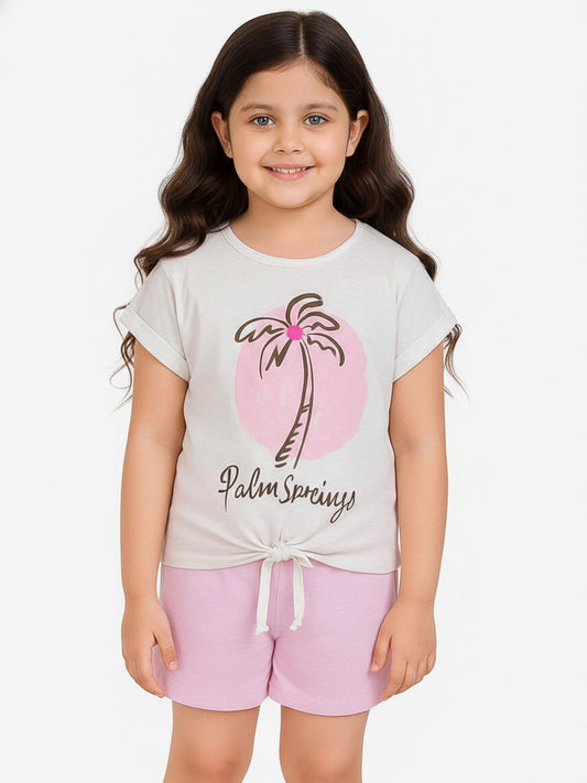 Girls Printed Shorty Sets
