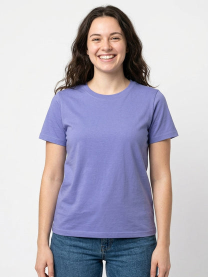 Ladies Crew Neck Mixed T Shirts