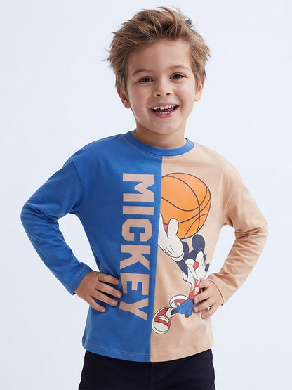 Boys Long Sleeve Blue T Shirt