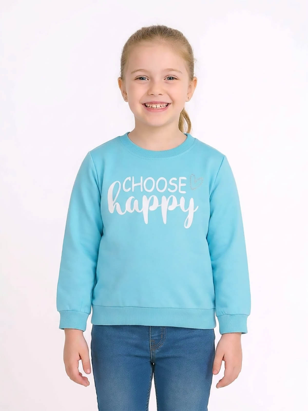 Girls French Terry Pullover Sweatshirt