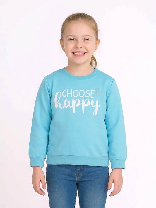 Girls French Terry Pullover Sweatshirt