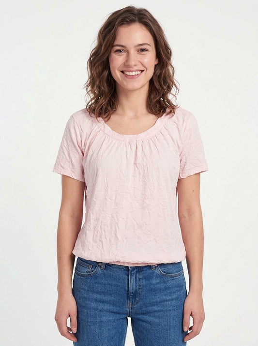 Ladies Tops Crinkled Finish
