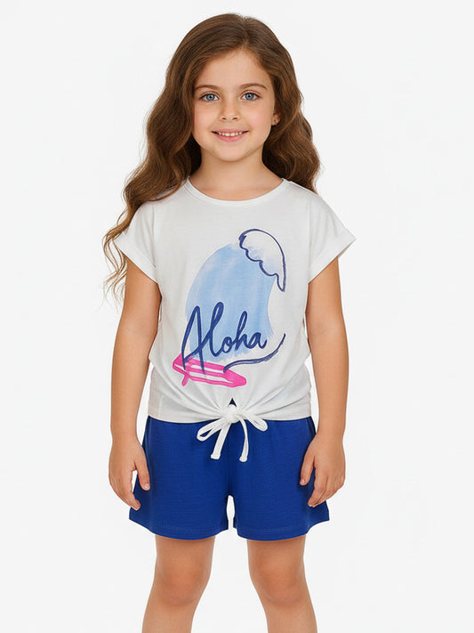 Girls Printed Shorty Sets