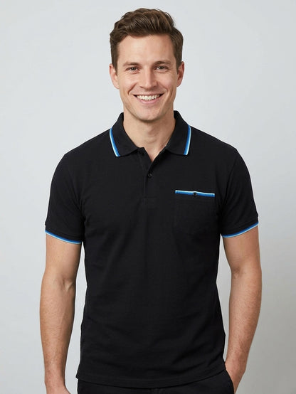 Mens Black Polo