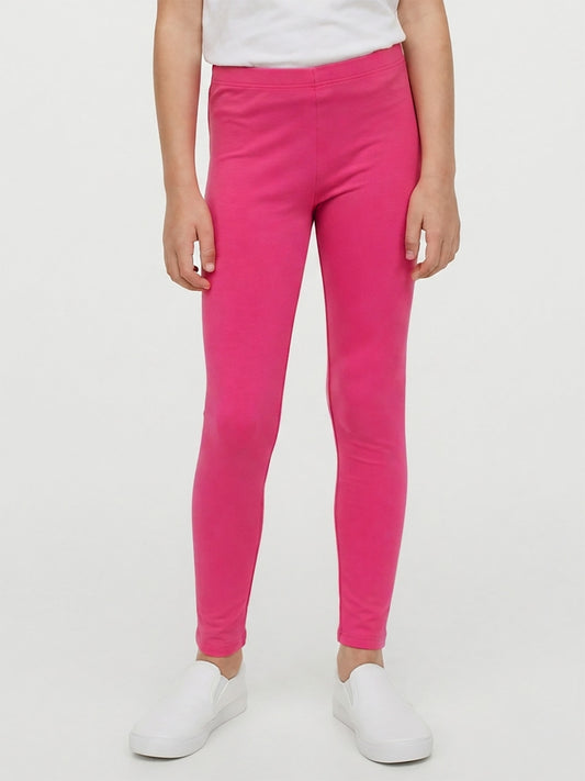 Girls Stretch Leggings Light Pink