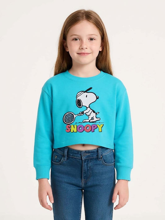 Girls Cropped Sweatshirt