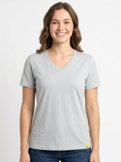 Ladies V Neck Mixed T Shirts