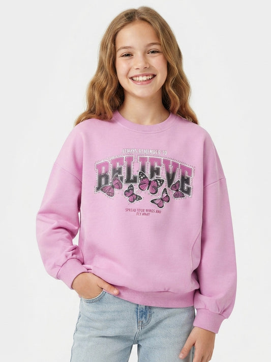 Girls Brushed Pullover