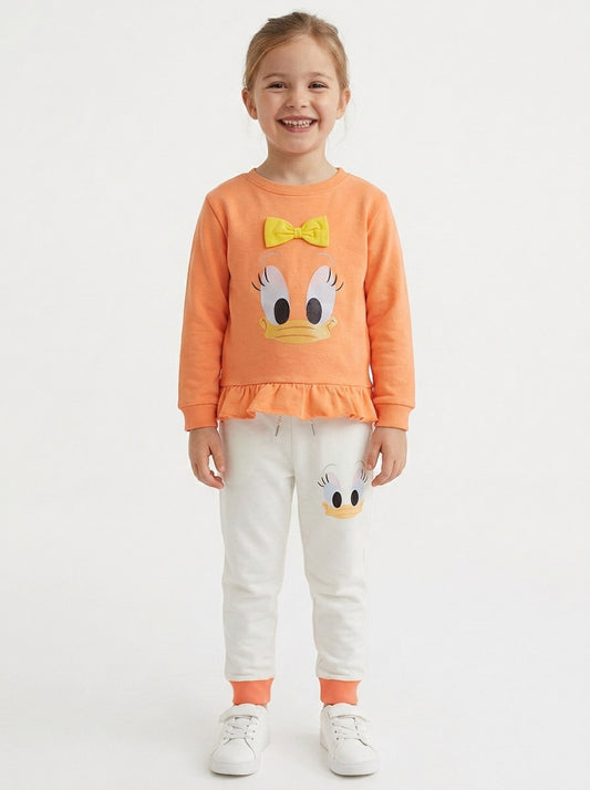Girls Printed Jogging Set