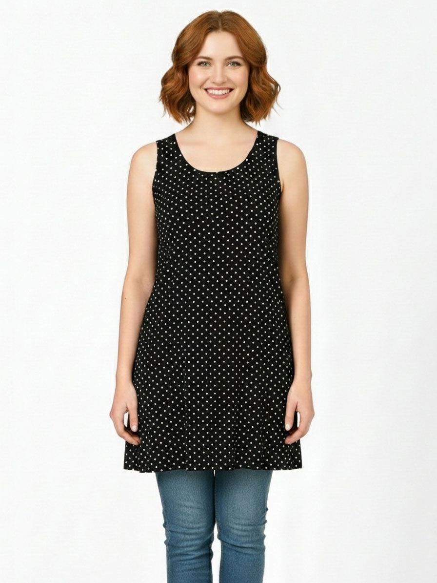 Ladies Small Dot Printed Long Tunic