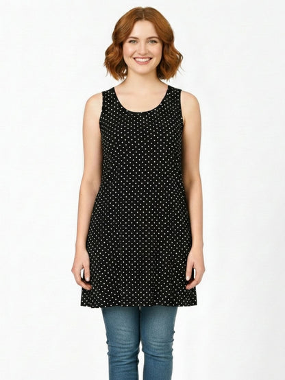 Ladies Small Dot Printed Long Tunic