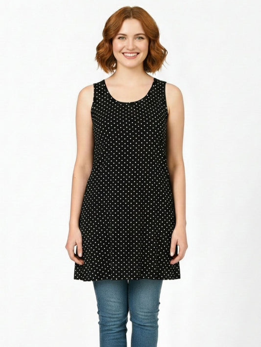 Ladies Small Dot Printed Long Tunic